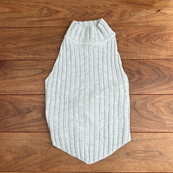 Windsor Cozy Girl Cutie Mock Neck Lace-Up Sweater Top - Picture 4 of 5